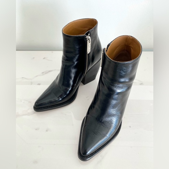Chloe Black Leather Rylee Ankle Boots Sz 38 $950 - Picture 3 of 10